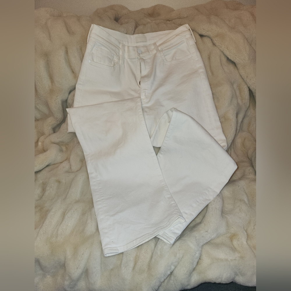 MOTHER brand White Jeans Size 10
